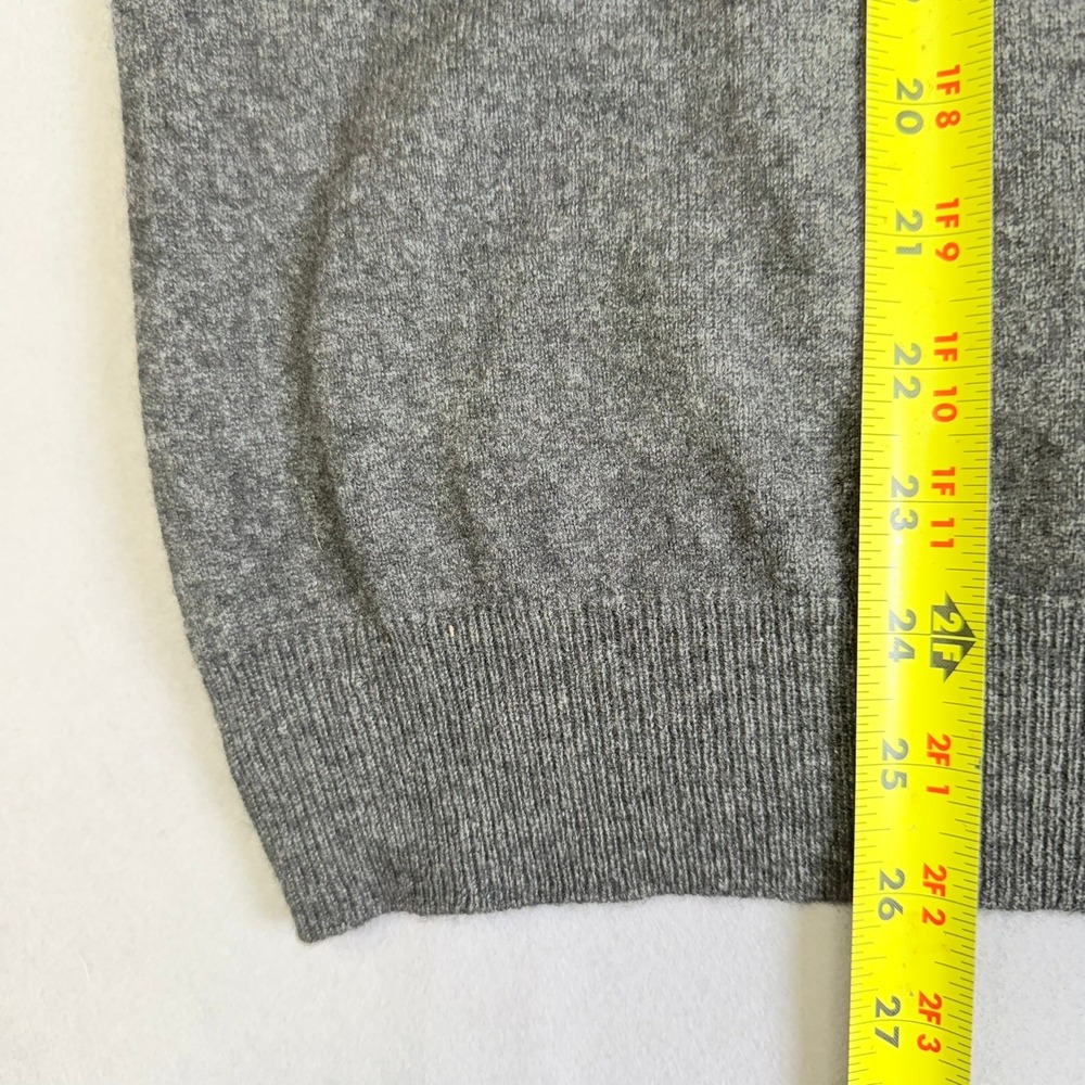 Rodd & Gunn V-Neck Sweater Mens Large Gray Cashmere Merino Wool Blend Knit - Picture 8 of 9